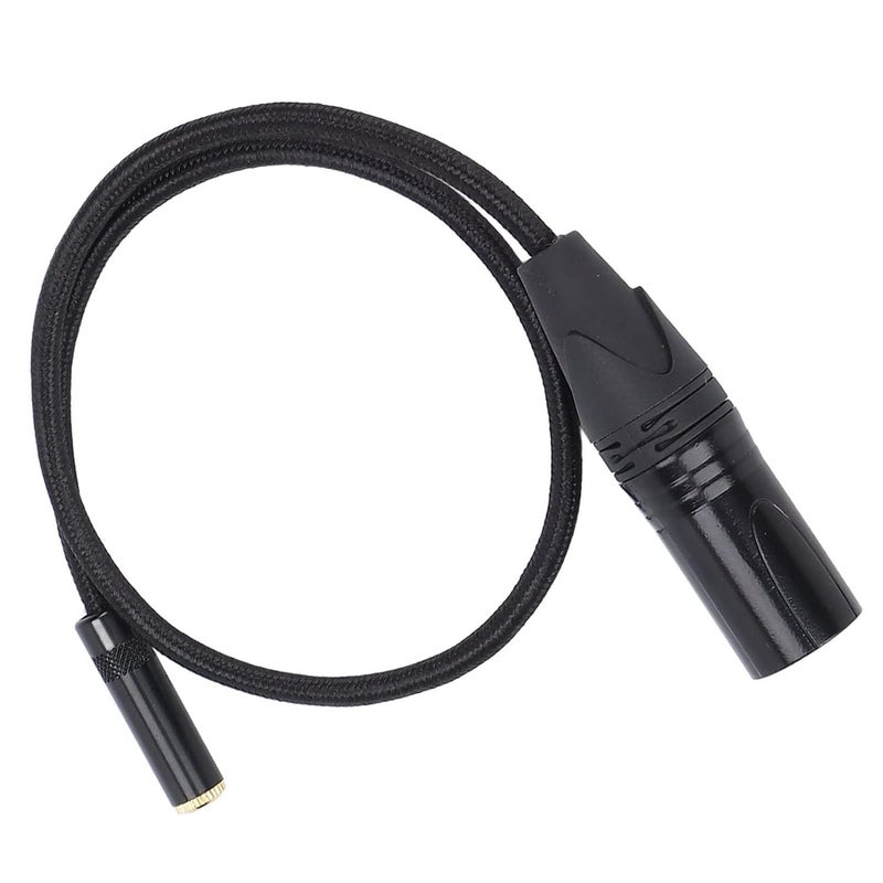 كابل محول XLR ذكر إلى 3.5 مم أنثى ستيريو أسود نايلون سبيكة ألومنيوم لمزج الميكروفون - Image 5
